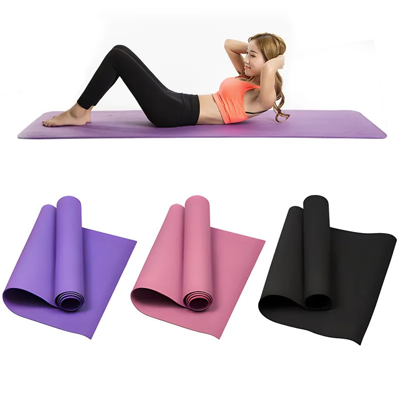 Atrio Black and Pink PVC Yoga Mat Kit-ES3110K - AliExpress