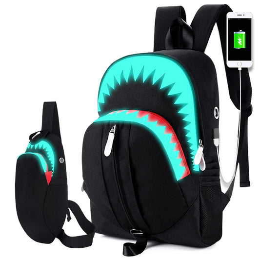 Luminous Backpack/Chestbag with USB A26