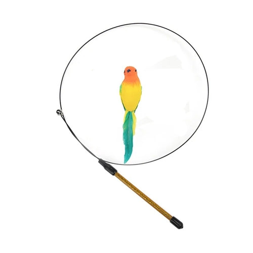 Interactive Cat Toy Simulation Bird Feather