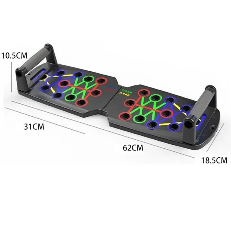 Portable & Foldable Push Up Board For Multiple Muscle Groups