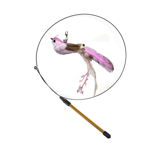 Interactive Cat Toy Simulation Bird Feather