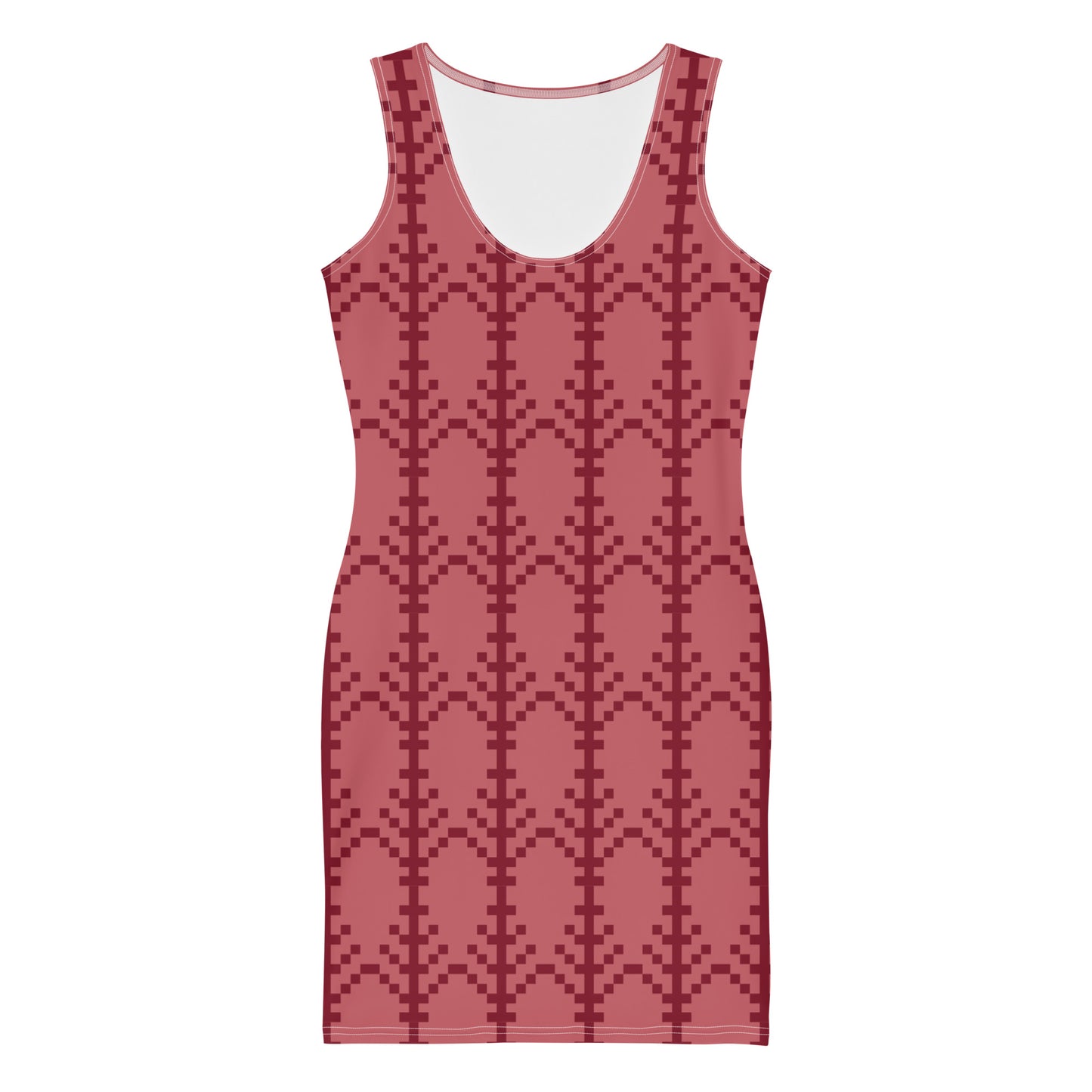 BARAKAVA 'Red Rage Pattern' Cut Dress