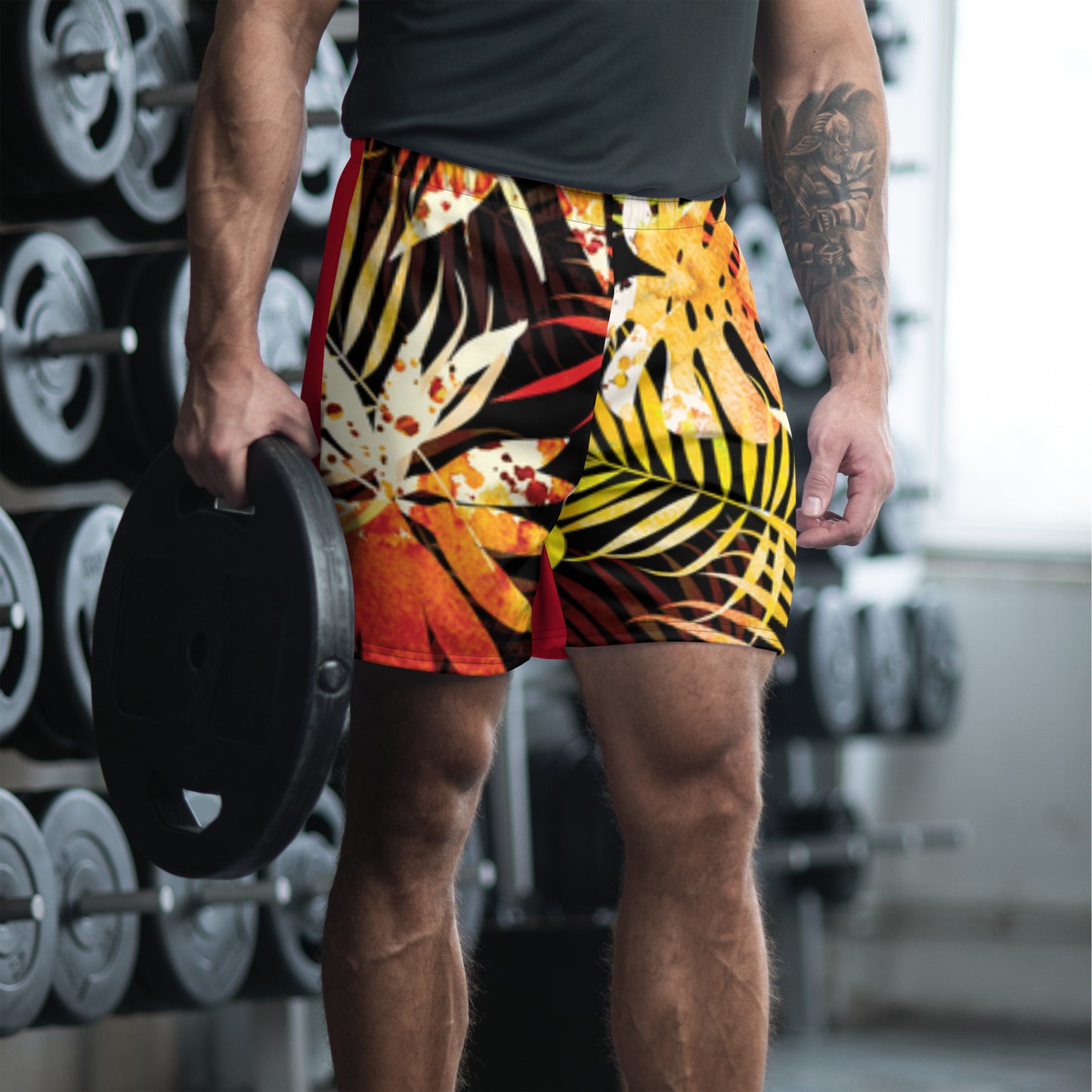 Barakava 'Red leaves' Athletic Shorts